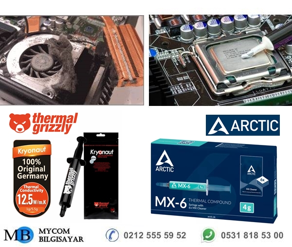 laptop fan bakımı temizliği termal macun yenileme